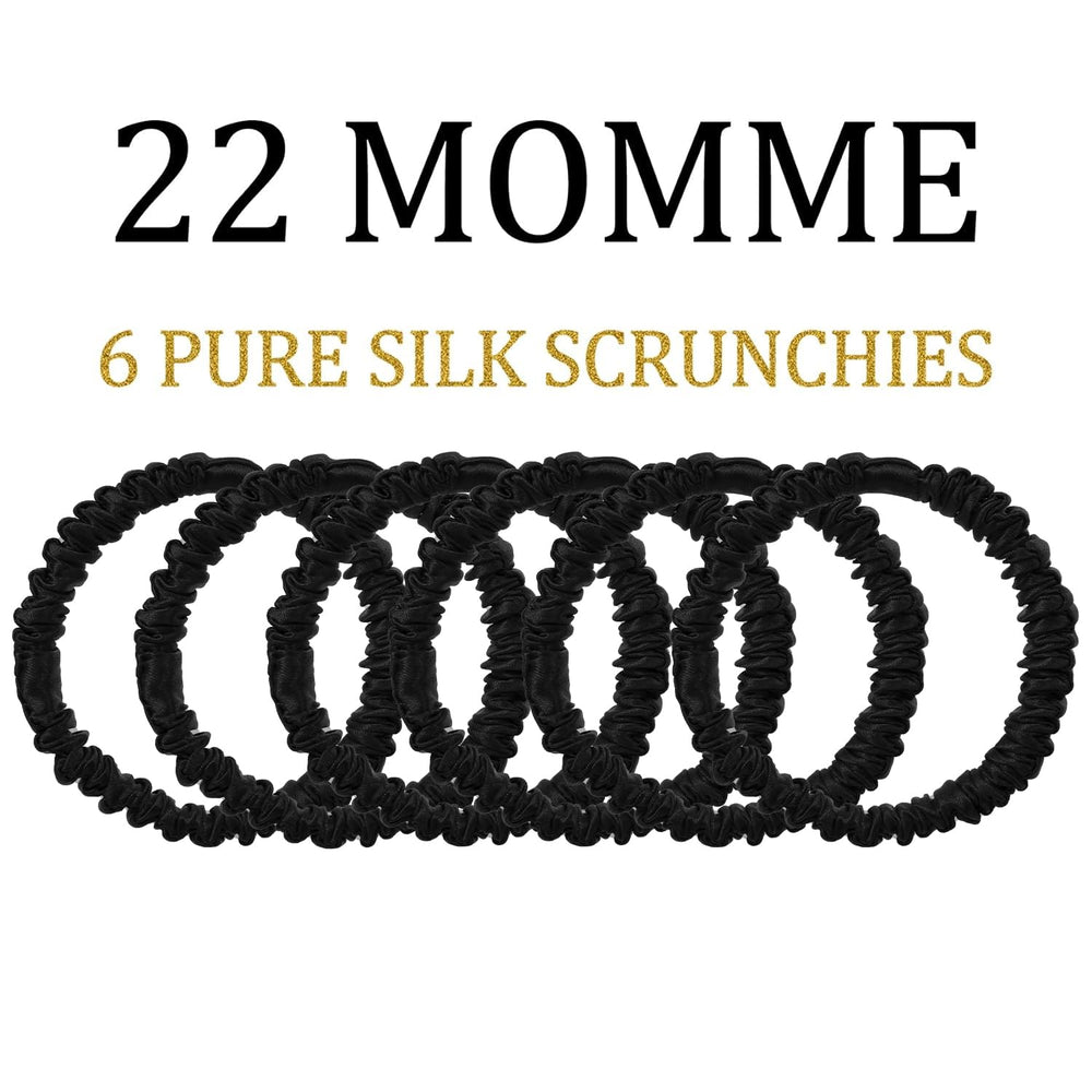 Lwoeo silk hair ties styled in a ponytail for everyday gentle wear.