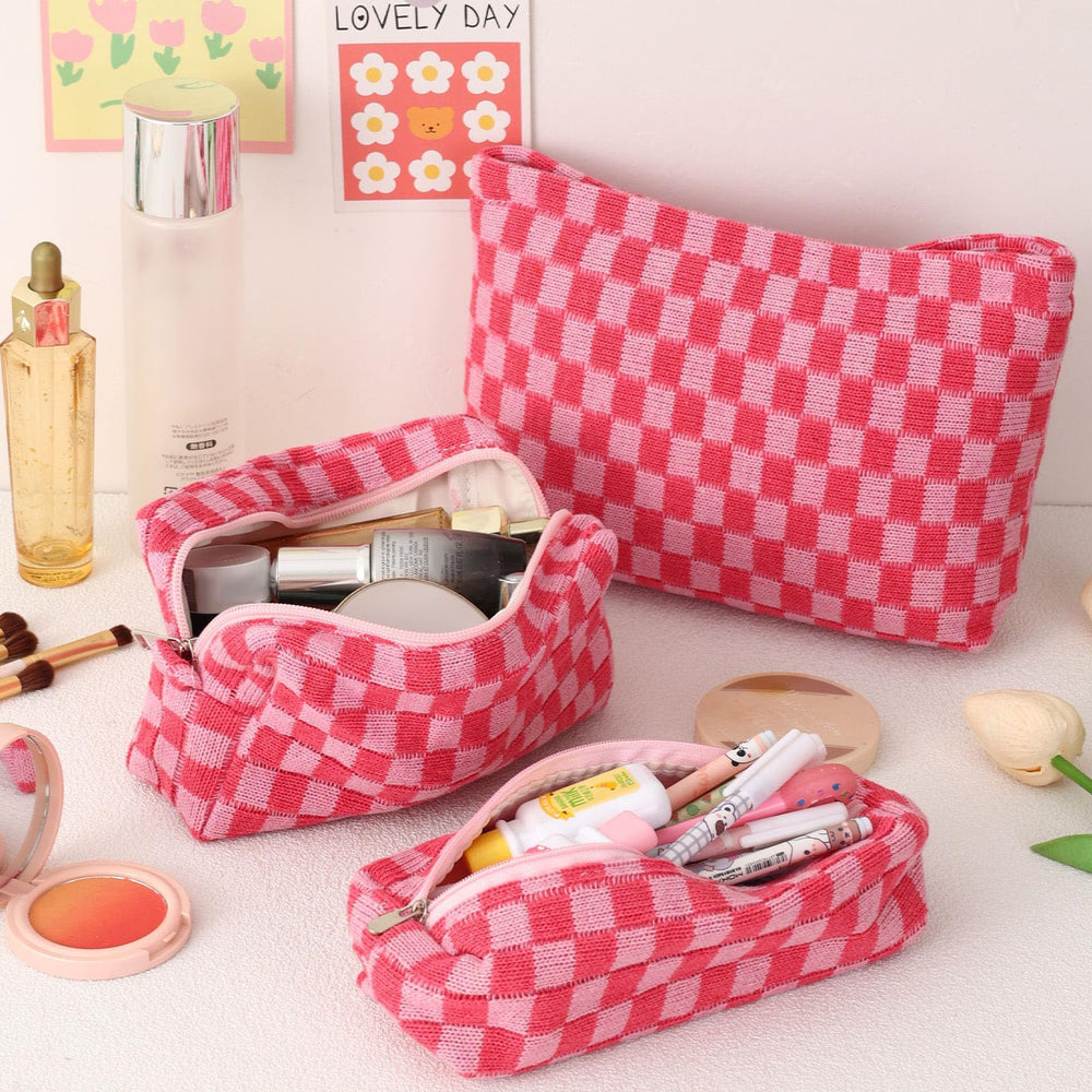 LYDZTION brushes storage bag with metal zipper pulls keeping essentials organized on trips