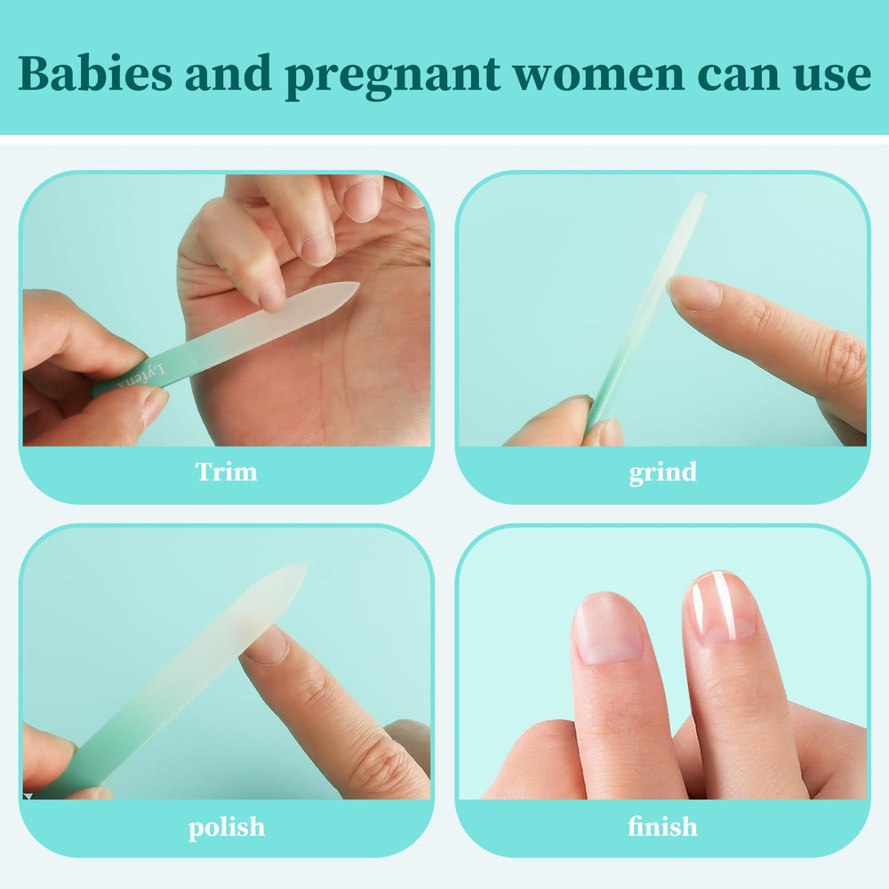 LYFENX 3.5-inch nail file for easy handling on the go.