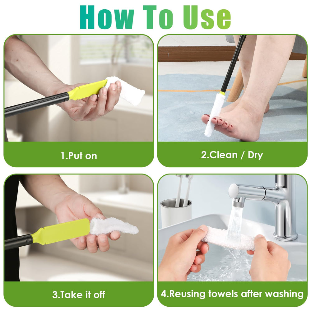 LYIGEOL cepillo de pies en aluminio resistente para uso diario en ducha.