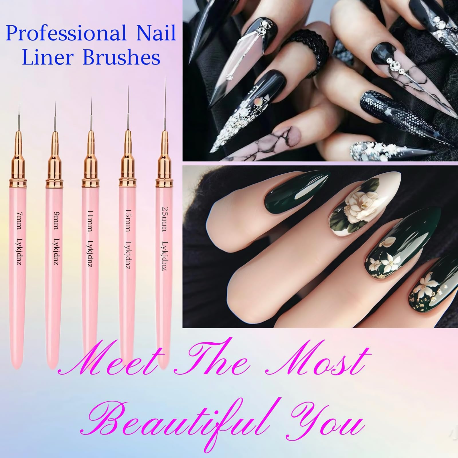 Lykjdnz Gift-Ready Nail Art Brush Set for creative gifting.