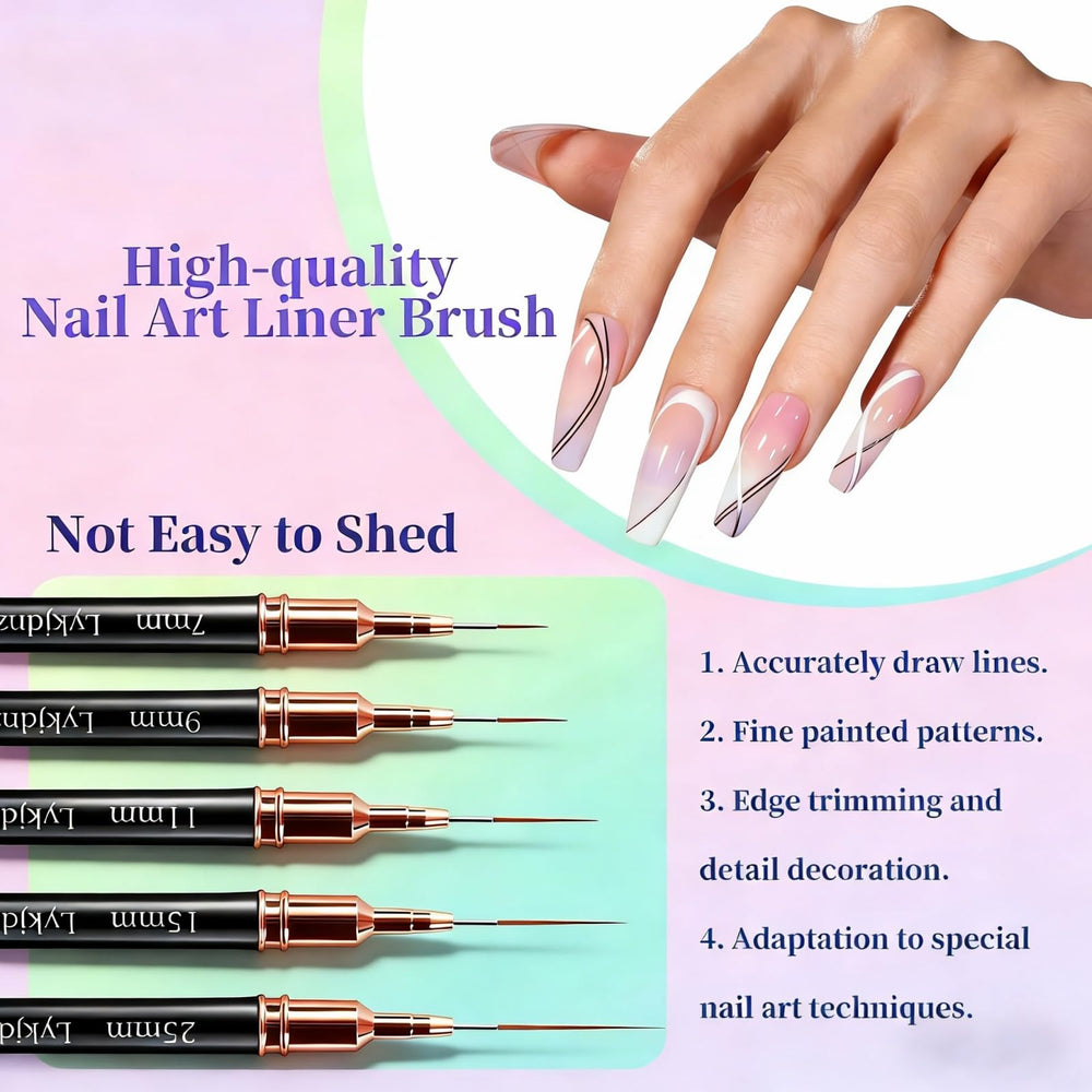 Lykjdnz nail art clean-up brush 1 for precise cuticle cleanup