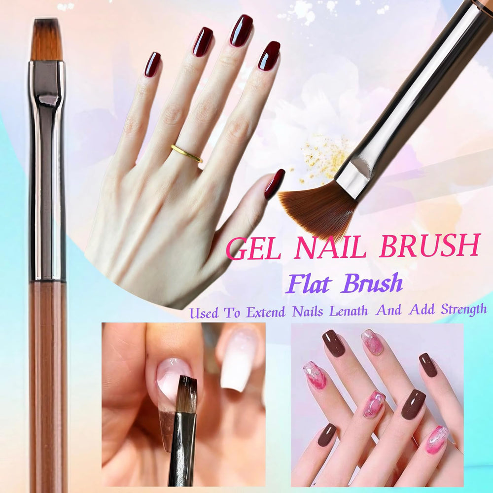 Lykjdnz nail art liner brush 9mm ideal for fine detailing and clean edges