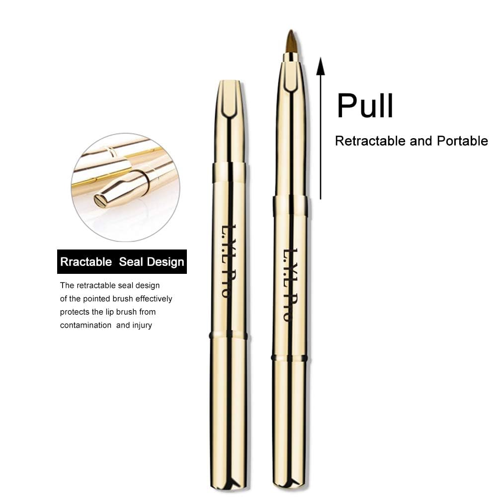 L.Y.L Pro Gold dual-end 2-in-1 design supports lip and eye tools