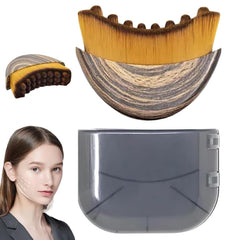 New Lymphatic Contour Face Brush close-up showing soft bristles for gentle facial drainage.