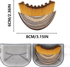 Lymphatic Contour Face Brush demonstrates curve-friendly design for comfortable contouring.