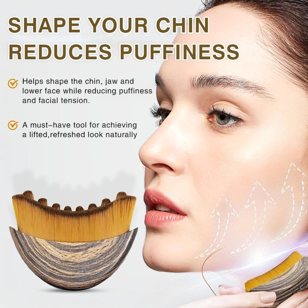 New Lymphatic Contour Face Brush used for facial massage and puffiness relief.