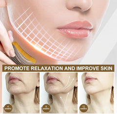 New Lymphatic Contour Face Brush in-hand use for spa-like daily skincare.