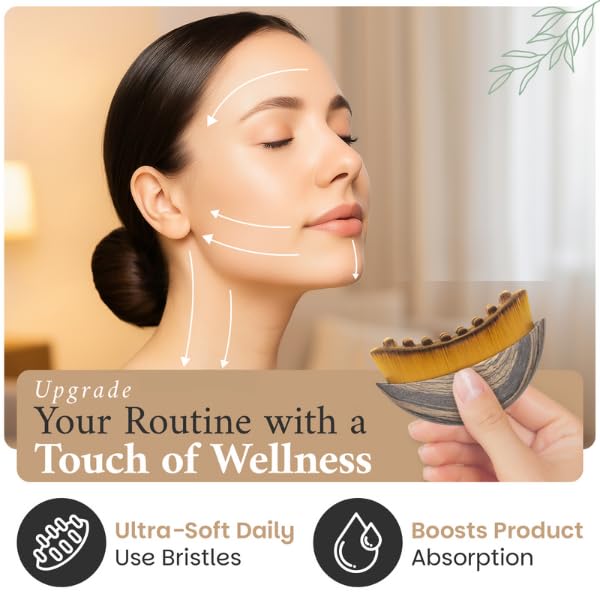 Lymphatic Contour Face Brush supports lymphatic drainage for refreshed skin