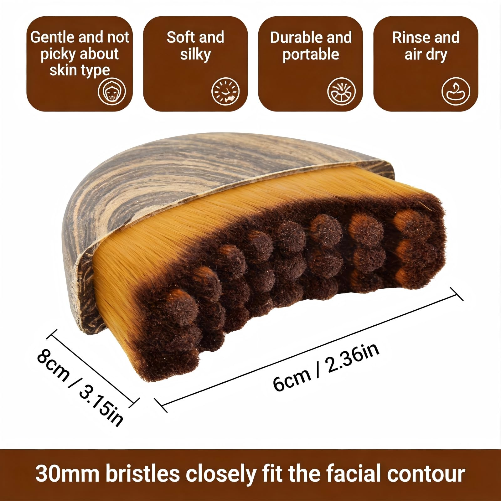 New Lymphatic Contour Face Brush relaxes facial muscles for daily wellbeing.