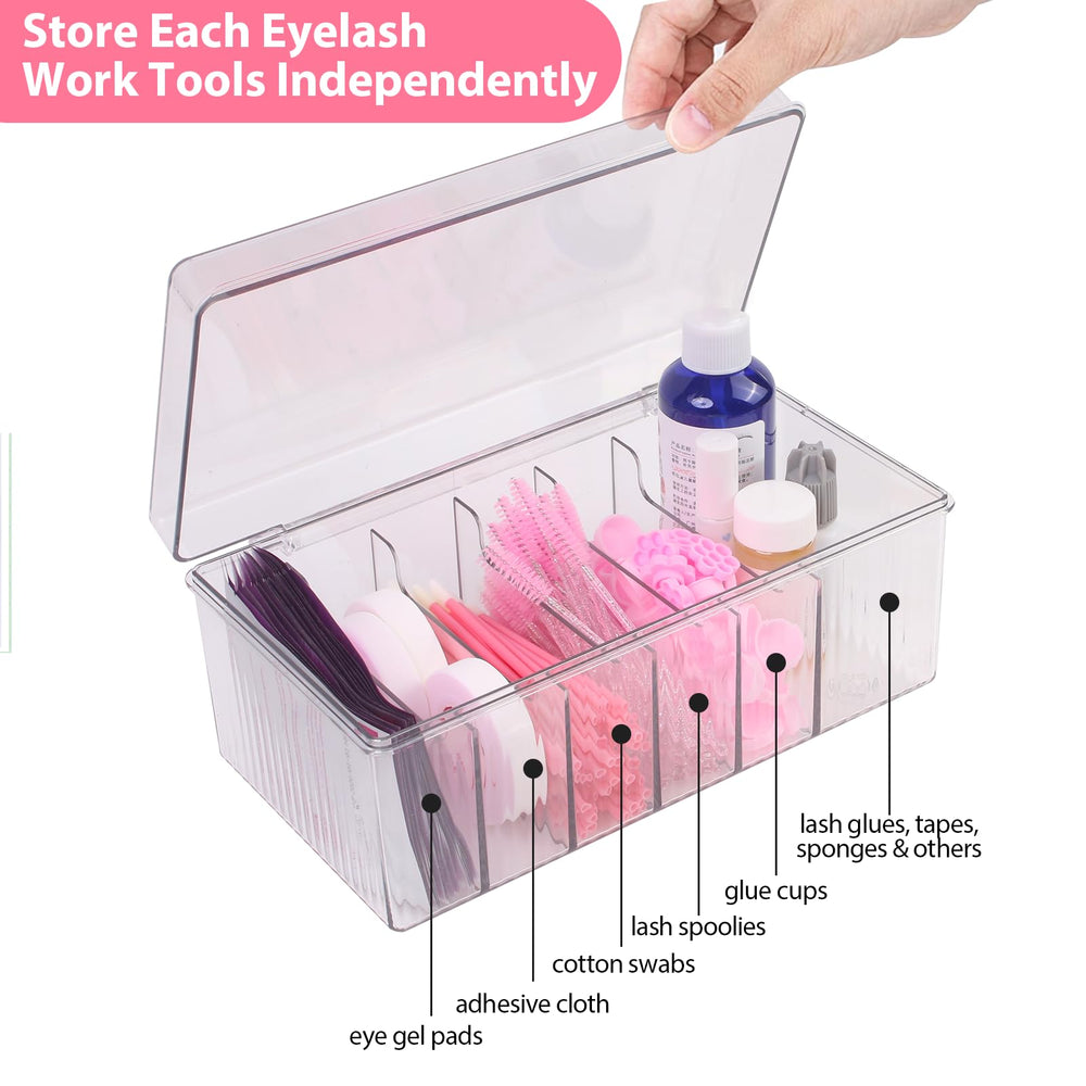 LynxLink Lash Cart Organizer dustproof lid protecting extensions and tools