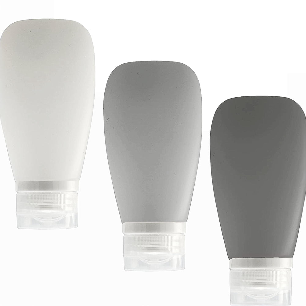 LYOB travel bottles 3oz pack with labels for organized toiletries on the go.