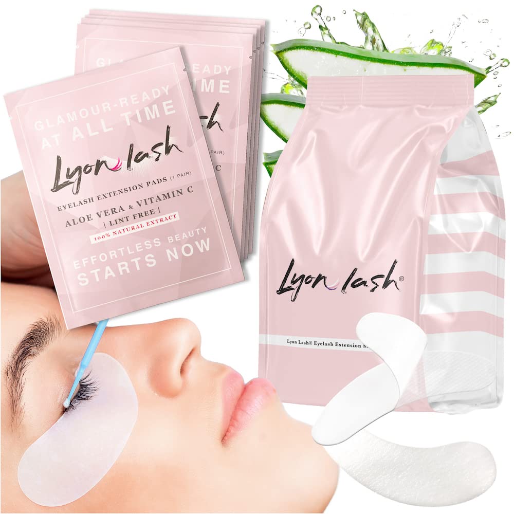 Parche gel Lyon Lash para ojeras, mejora comodidad durante aplicación de extensiones