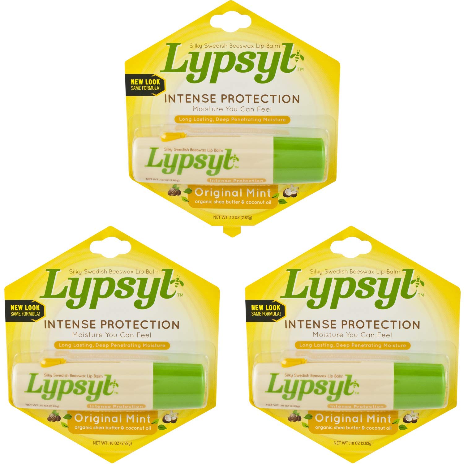 Lypsyl Intense Protection Original Mint en empaque práctico para uso diario.