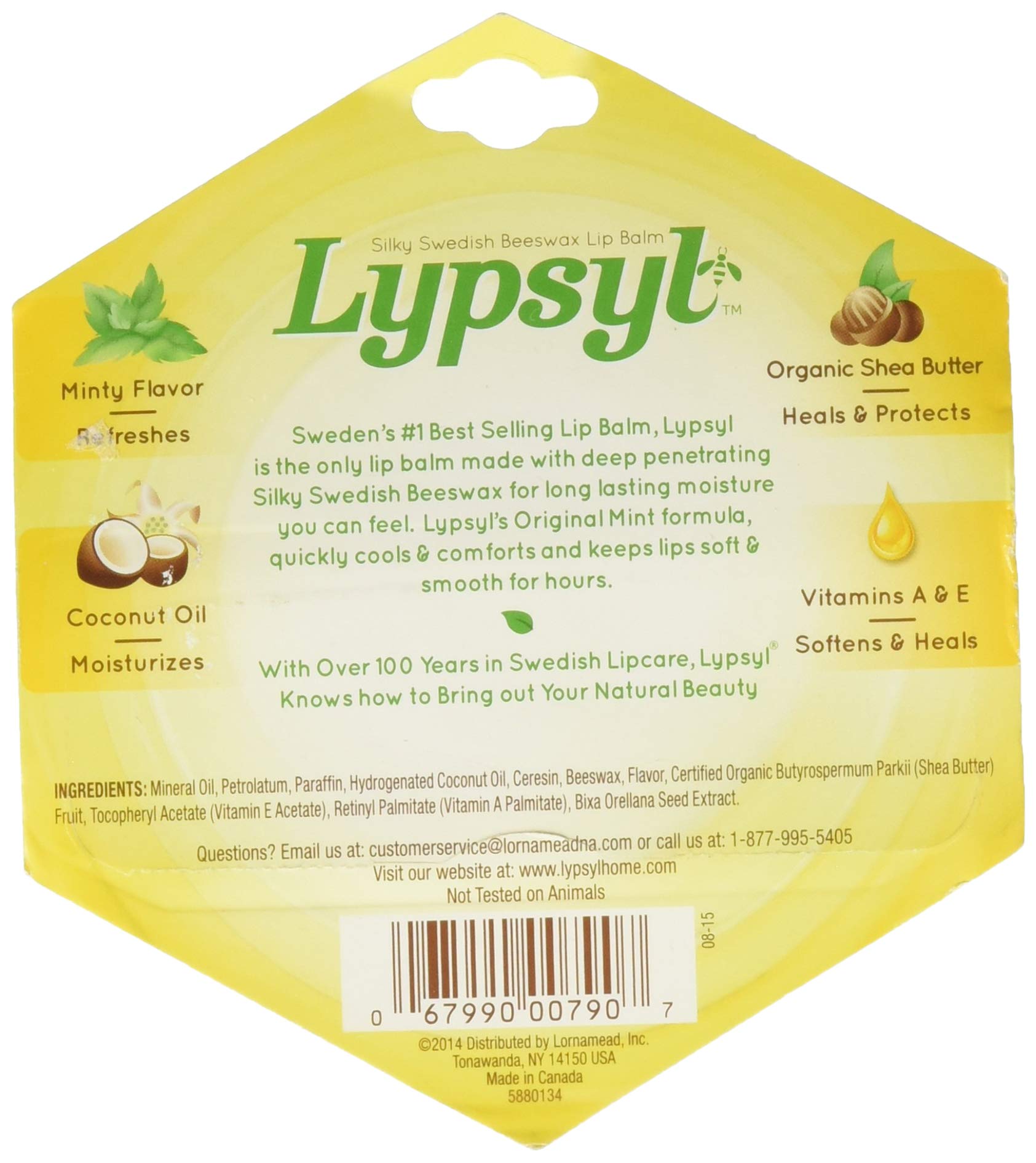Lypsyl Lypmoisturizer empaque original, aplicación con una mano para mayor comodidad