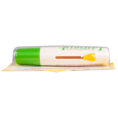 Lypsyl Original Mint lip balm in use for smooth, hydrated lips