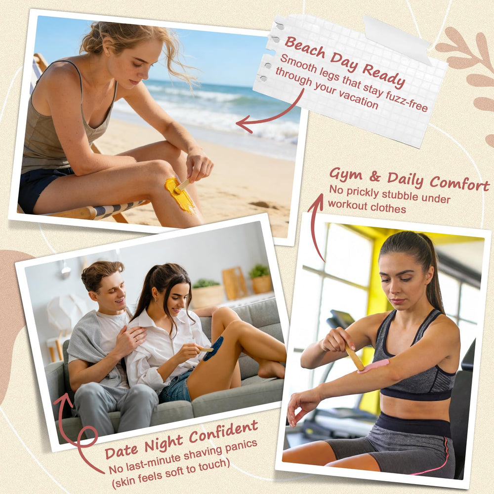 LYQC full-body wax beads with low-temperature formula for safe use