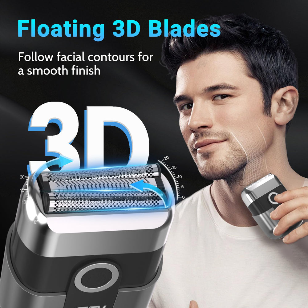 LYRSLF shaver with USB-C display tracks charging status on the go