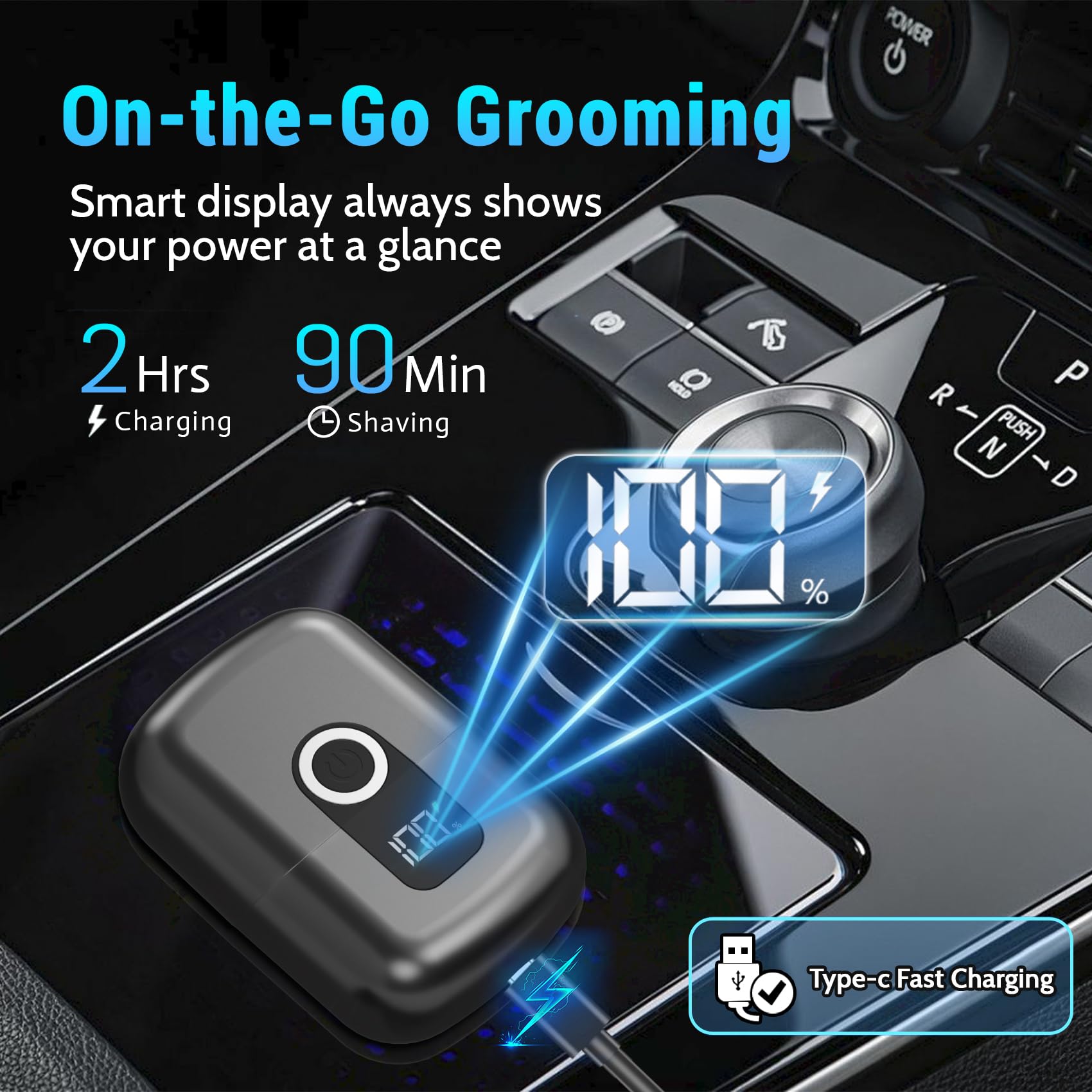 LYRSLF wet/dry shaver enables versatile grooming in any setting