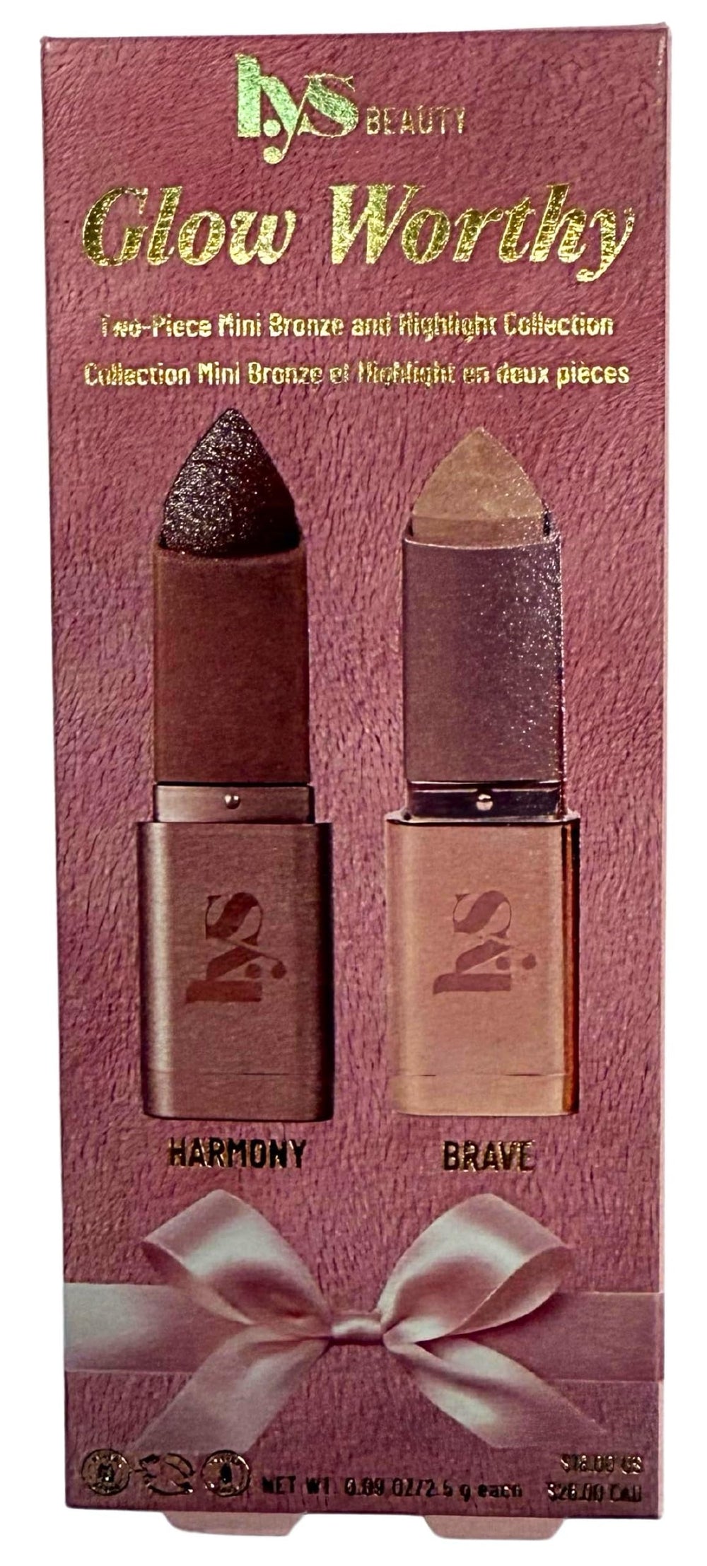 LYS Beauty Glow Worthy Brave highlighter stick adds champagne-gold glow