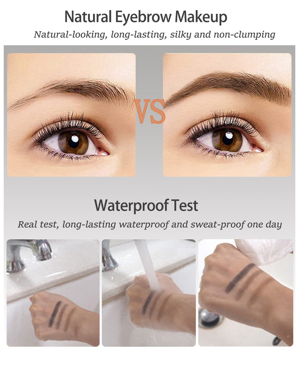 Double brow razor for clean, refined brow edges