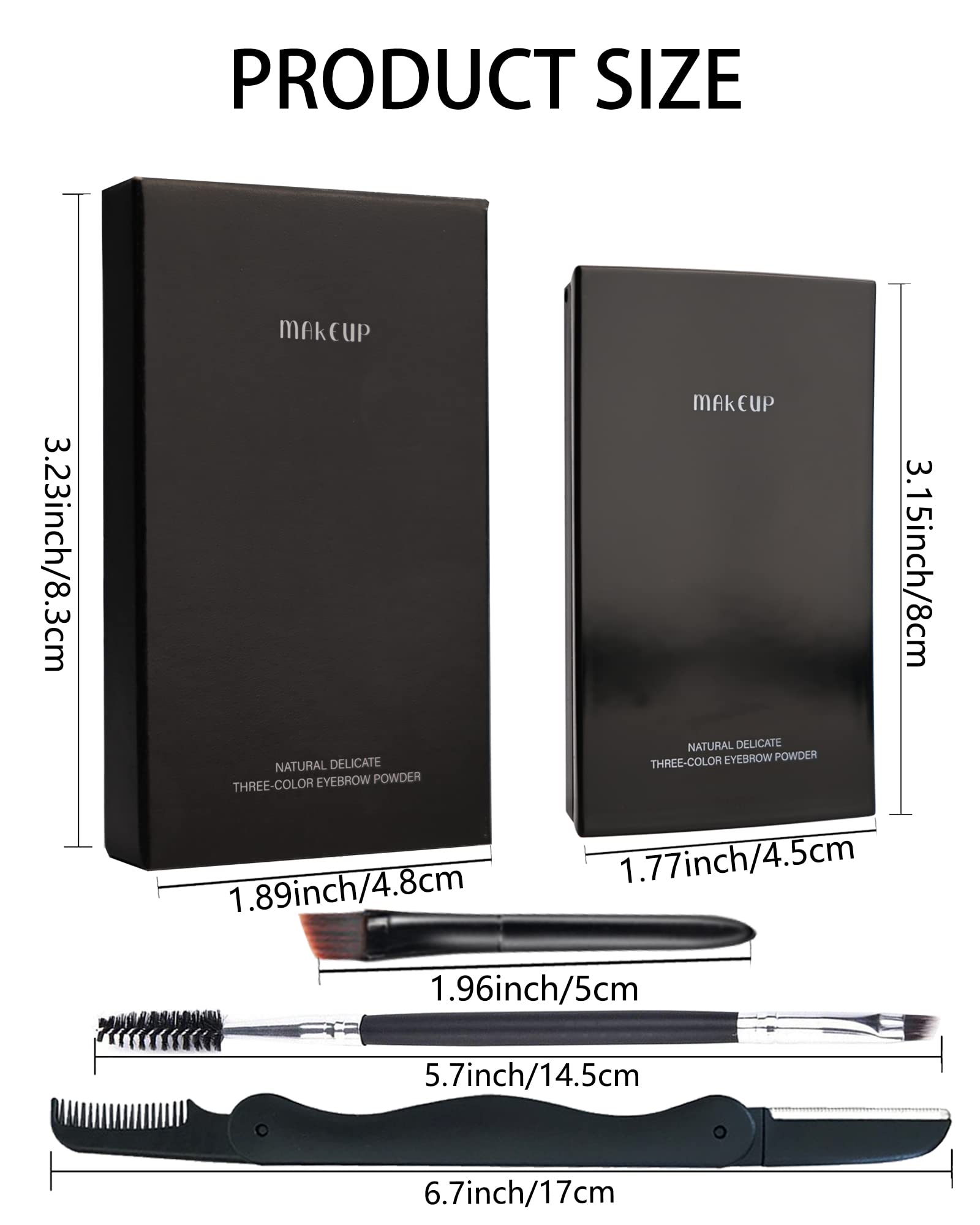 Compact kit with built-in mirror for on-the-go touch-ups