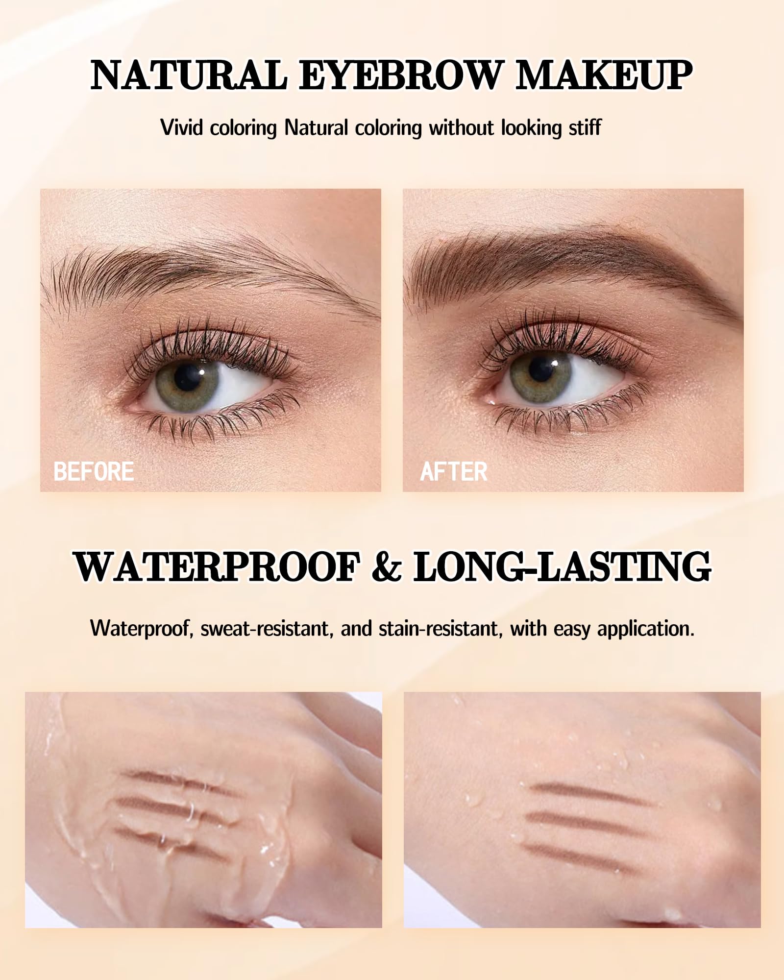 LYSdefeu brow brush and razor set helps shape and tidy edges.
