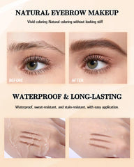 LYSdefeu brow brush and razor set helps shape and tidy edges.