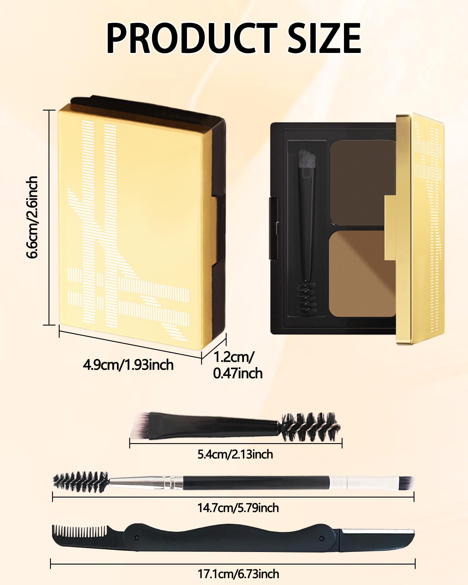 LYSdefeu gift-ready eyebrow powder set for her.