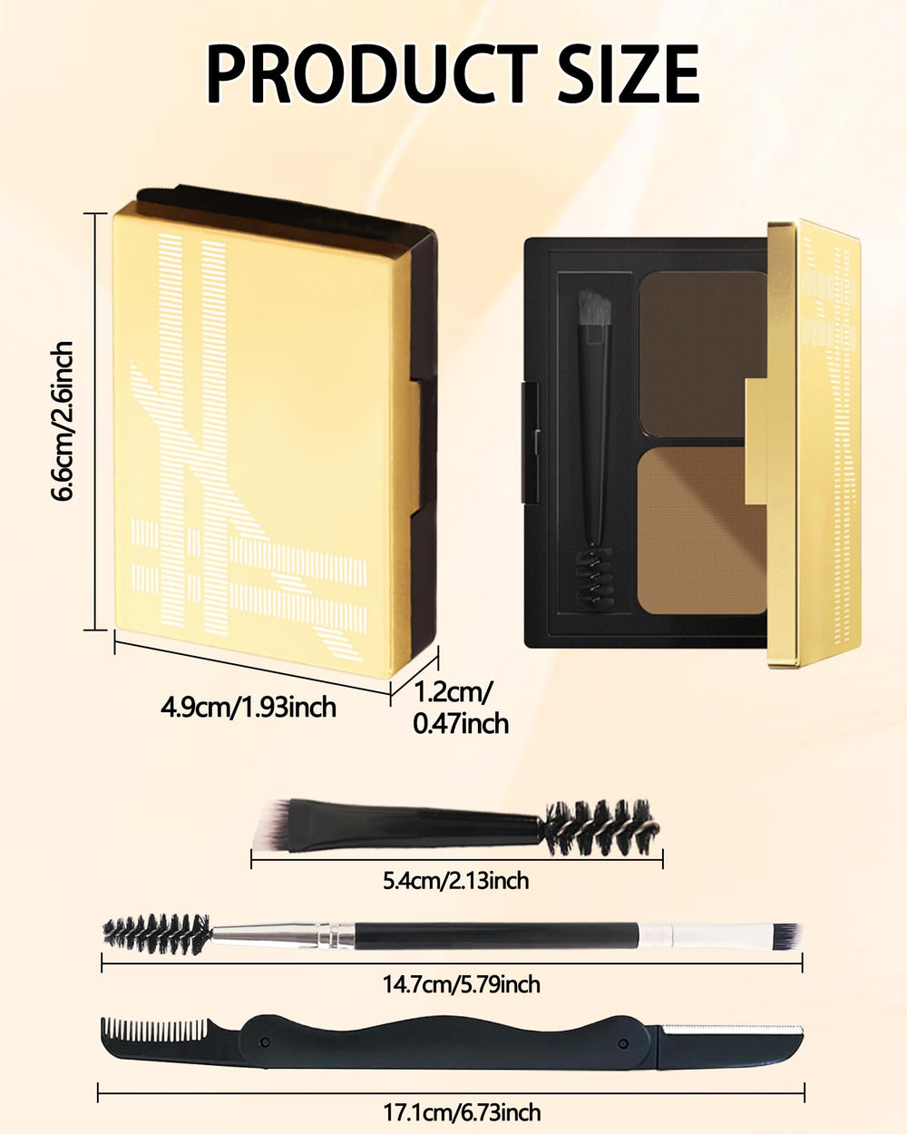 LYSdefeu gift-ready eyebrow powder set for her.