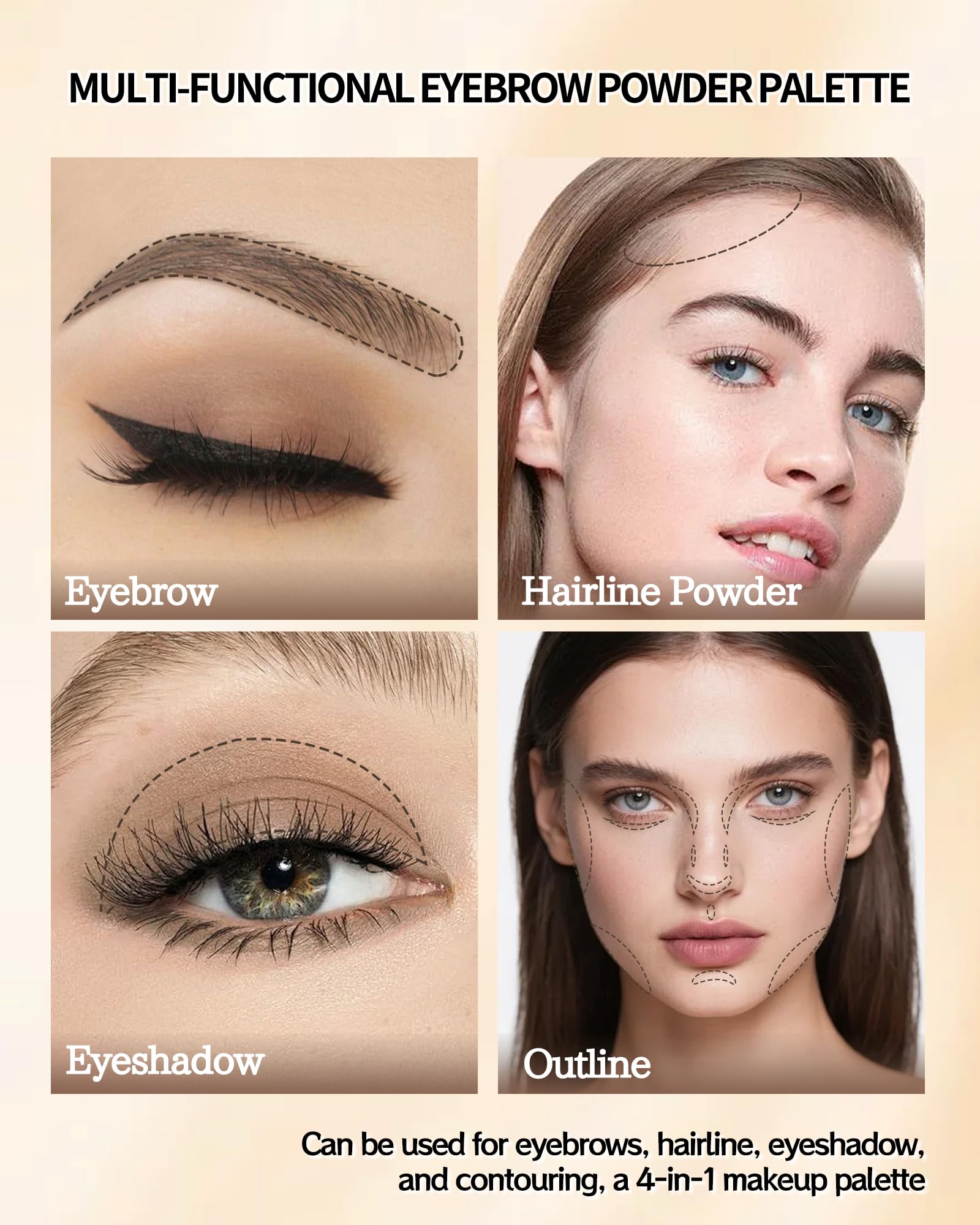 LYSdefeu natural brow shaping with light and dark shades.