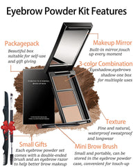 Built-in mini brush on the palette for precise grooming