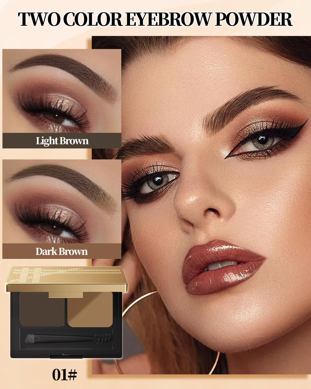LYSdefeu waterproof eyebrow powder provides long-lasting wear.