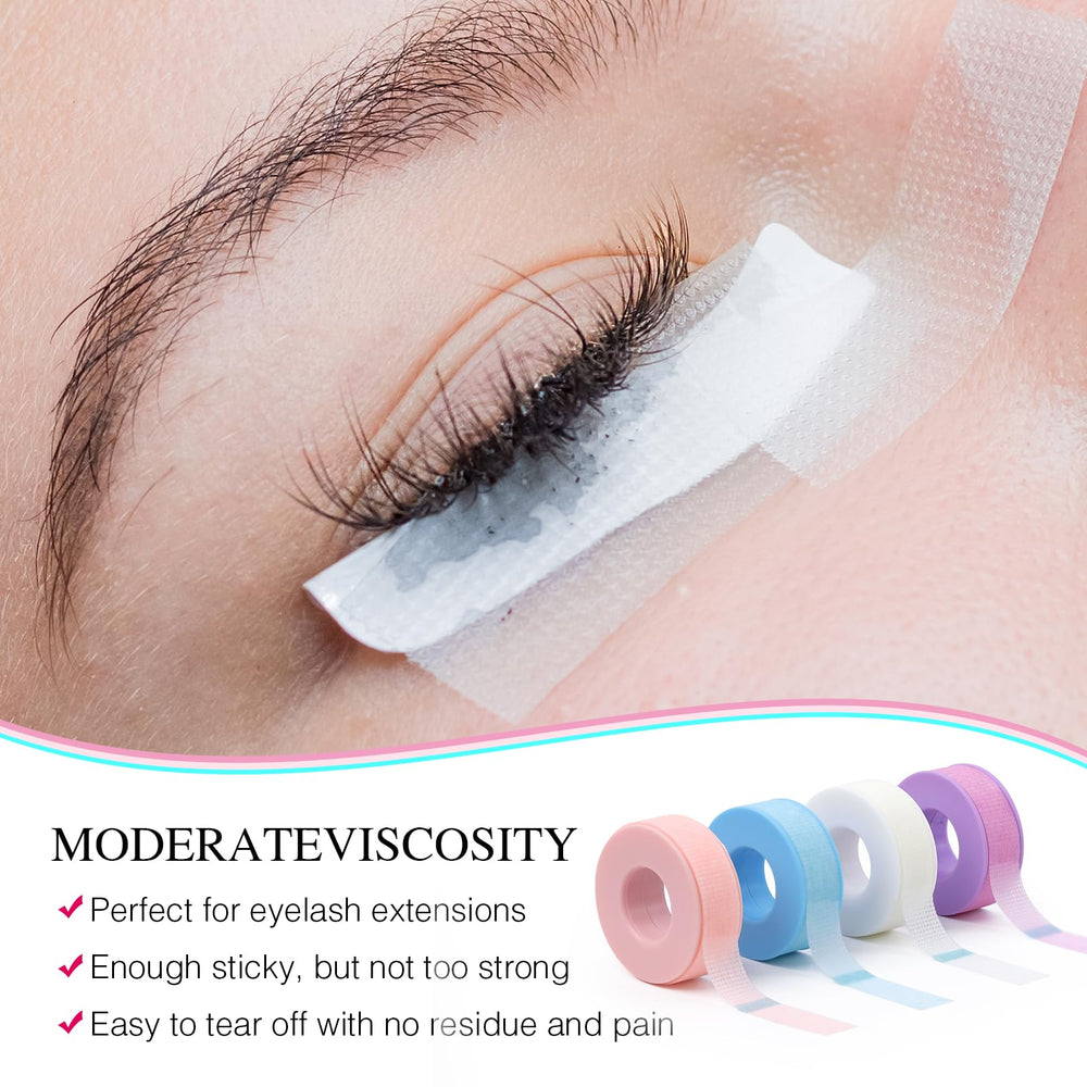 LZM lash tape shows breathable holes for skin-friendly use.