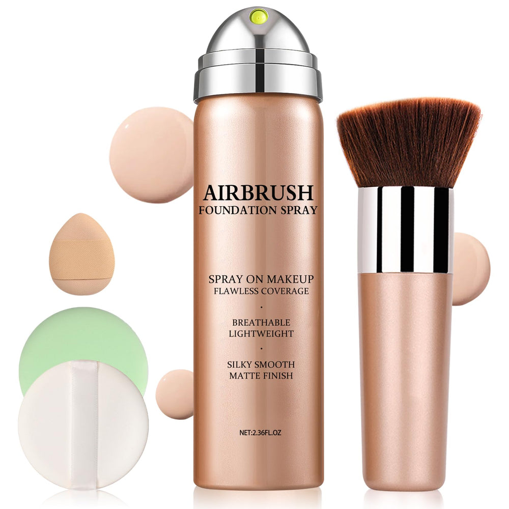 LZXLUKGIR base mineral aerografiada 01 Natural con cobertura uniforme para la piel.