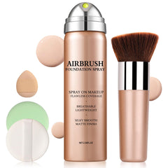 LZXLUKGIR base mineral aerografiada 01 Natural con cobertura uniforme para la piel.