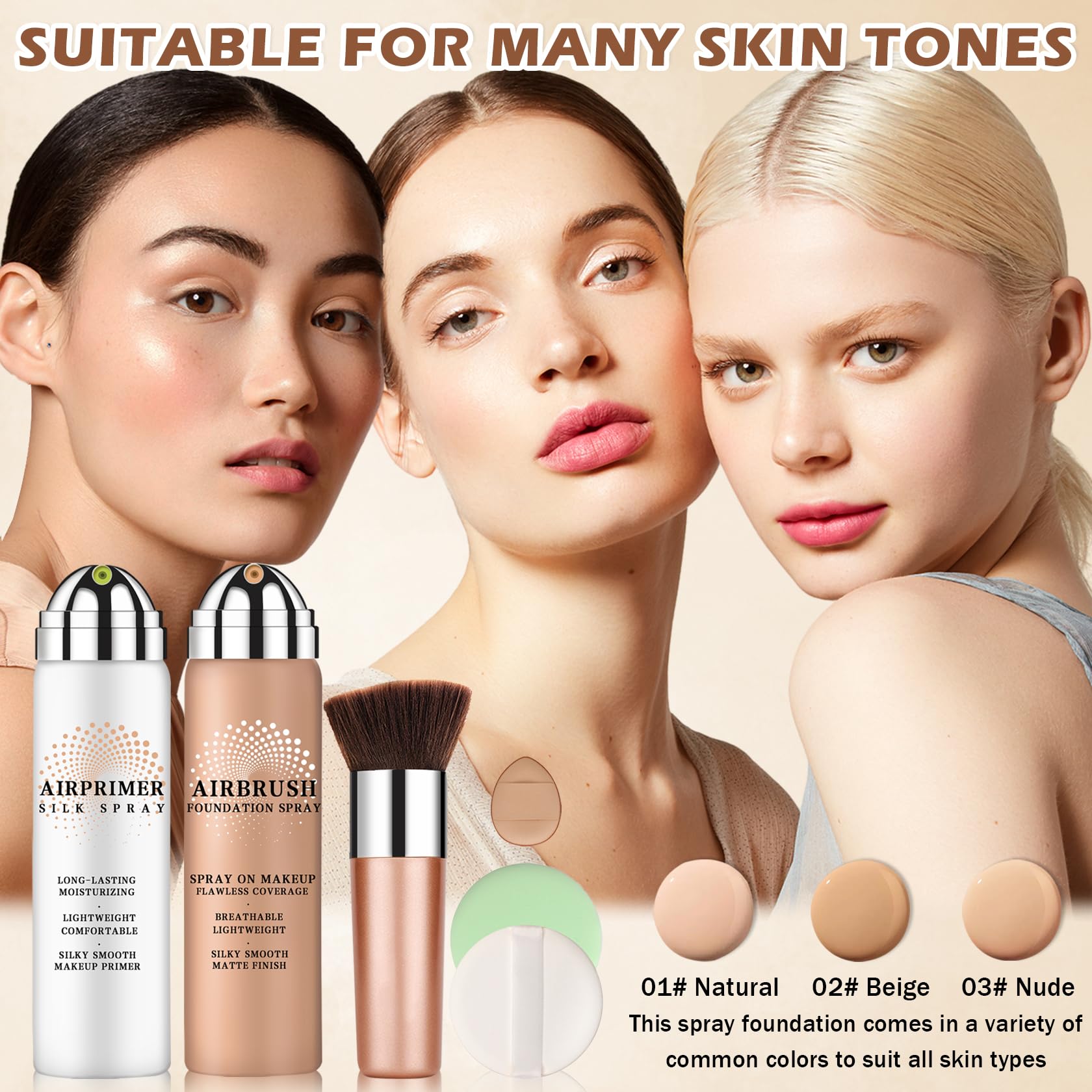 LZXLUKGIR set de maquillaje aerográfico para un look profesional