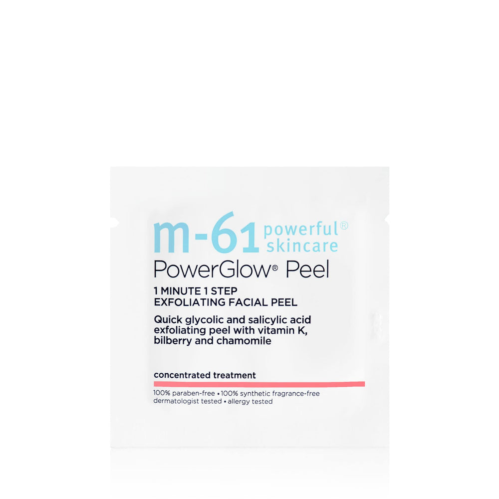 M-61 PowerGlow Peel application swipe on clean skin