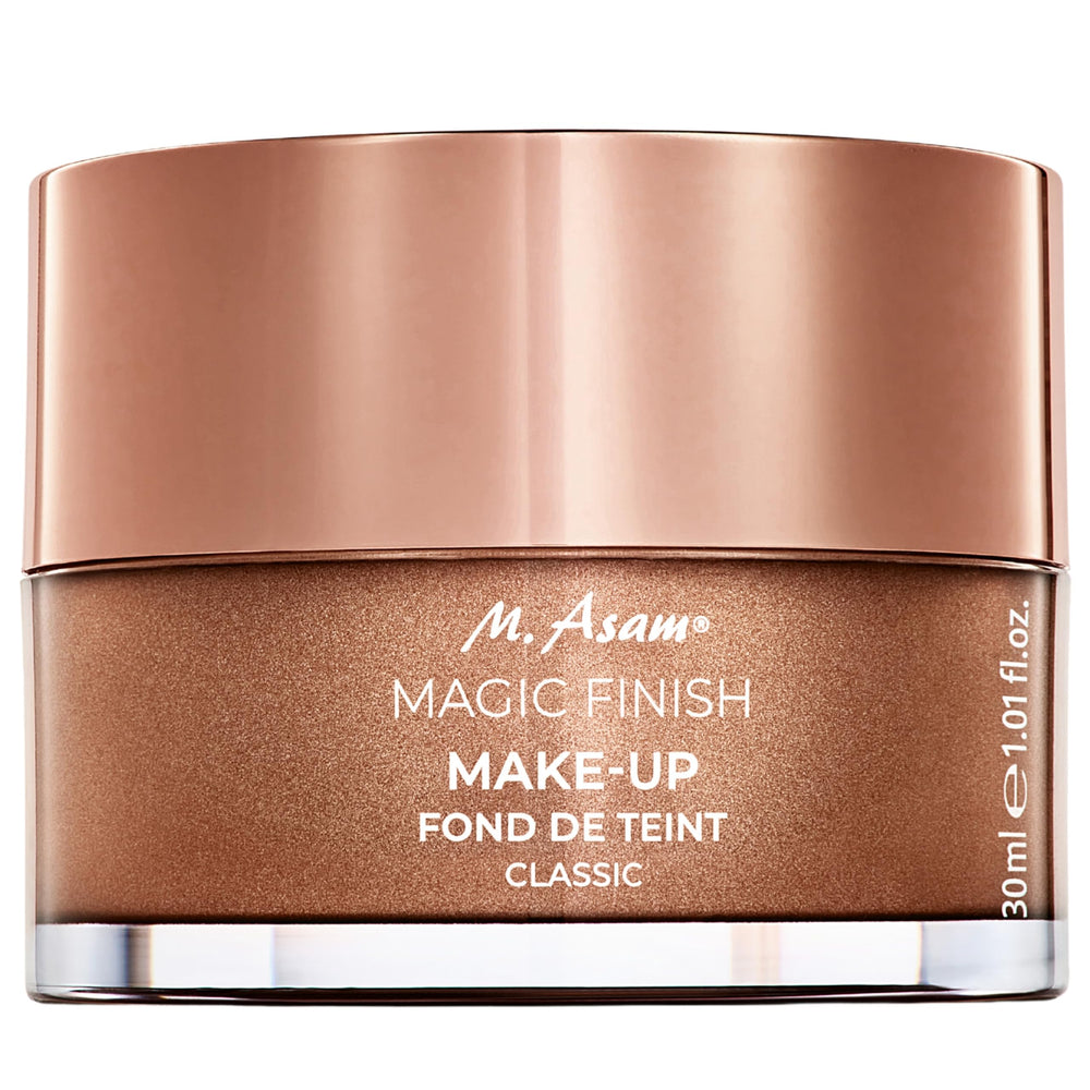 M. Asam Magic Finish Mousse bottle offers a smooth, even complexion