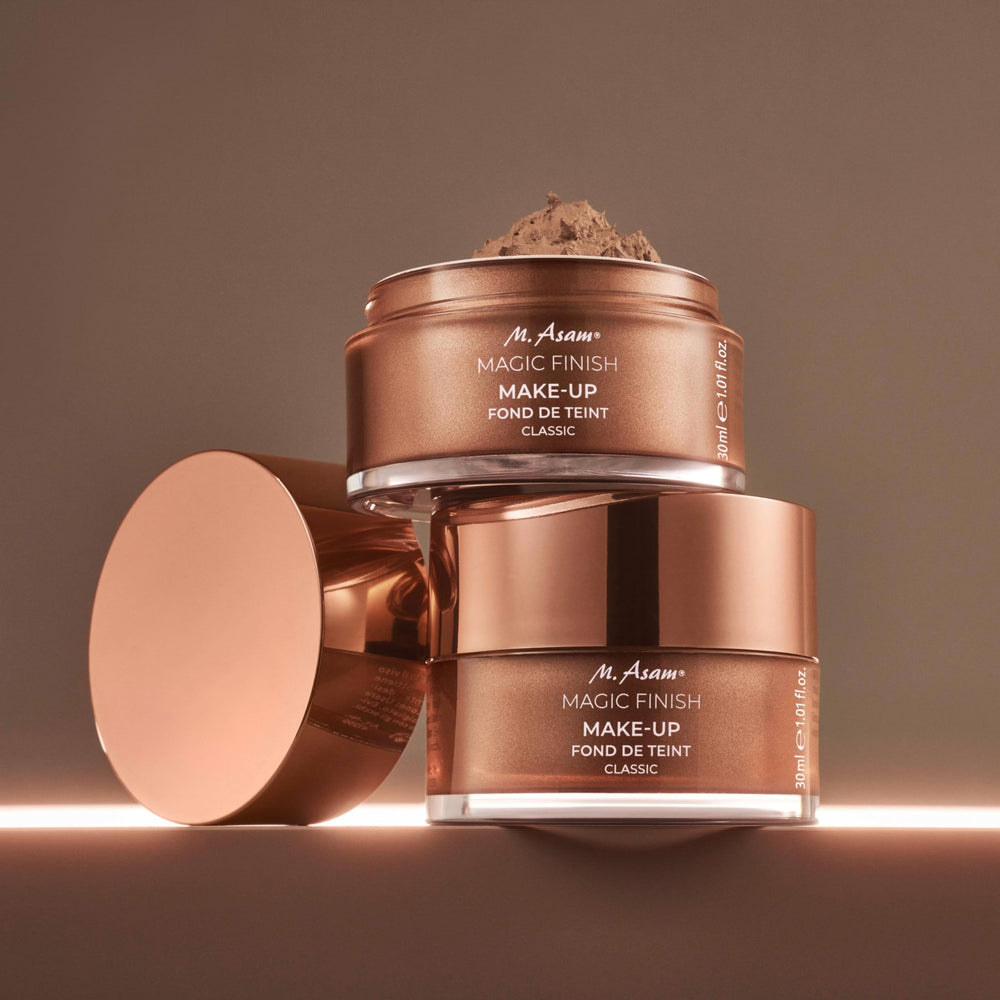 Summer-tone shade on skin blending easily with M. Asam mousse