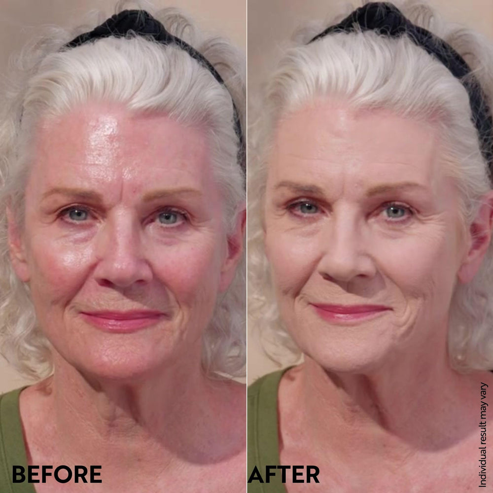 Finger application for a seamless, natural finish.