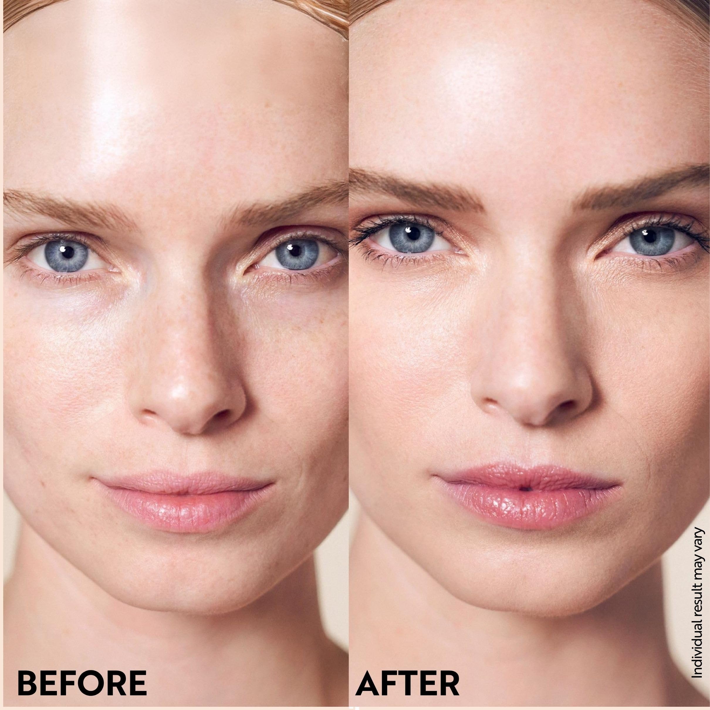 Porcelain Teint swatch on fair skin demonstrates natural shade.