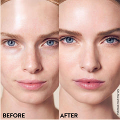 Porcelain Teint swatch on fair skin demonstrates natural shade.