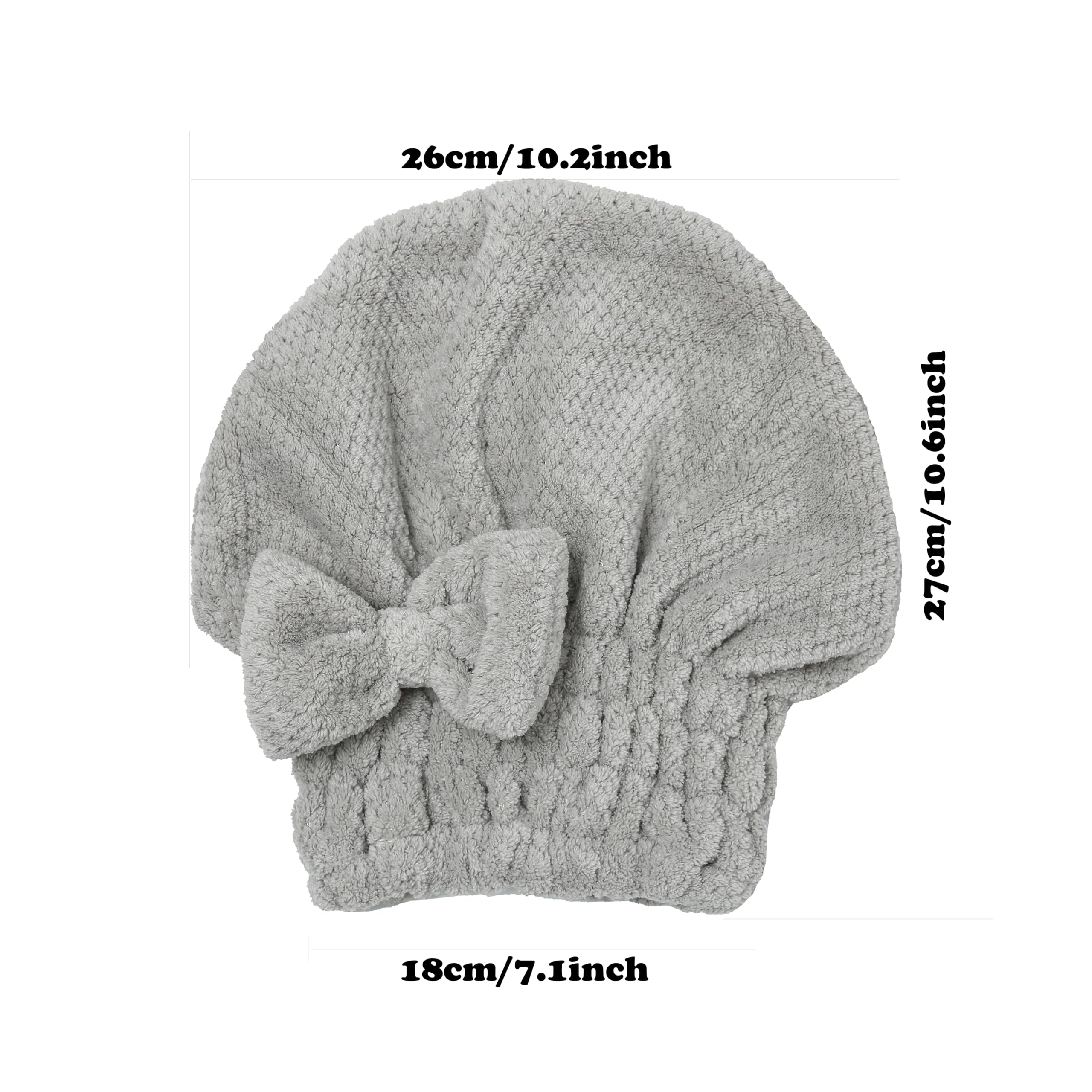 Conjunto de dos gorros rosa y gris, regalo práctico para el hogar.