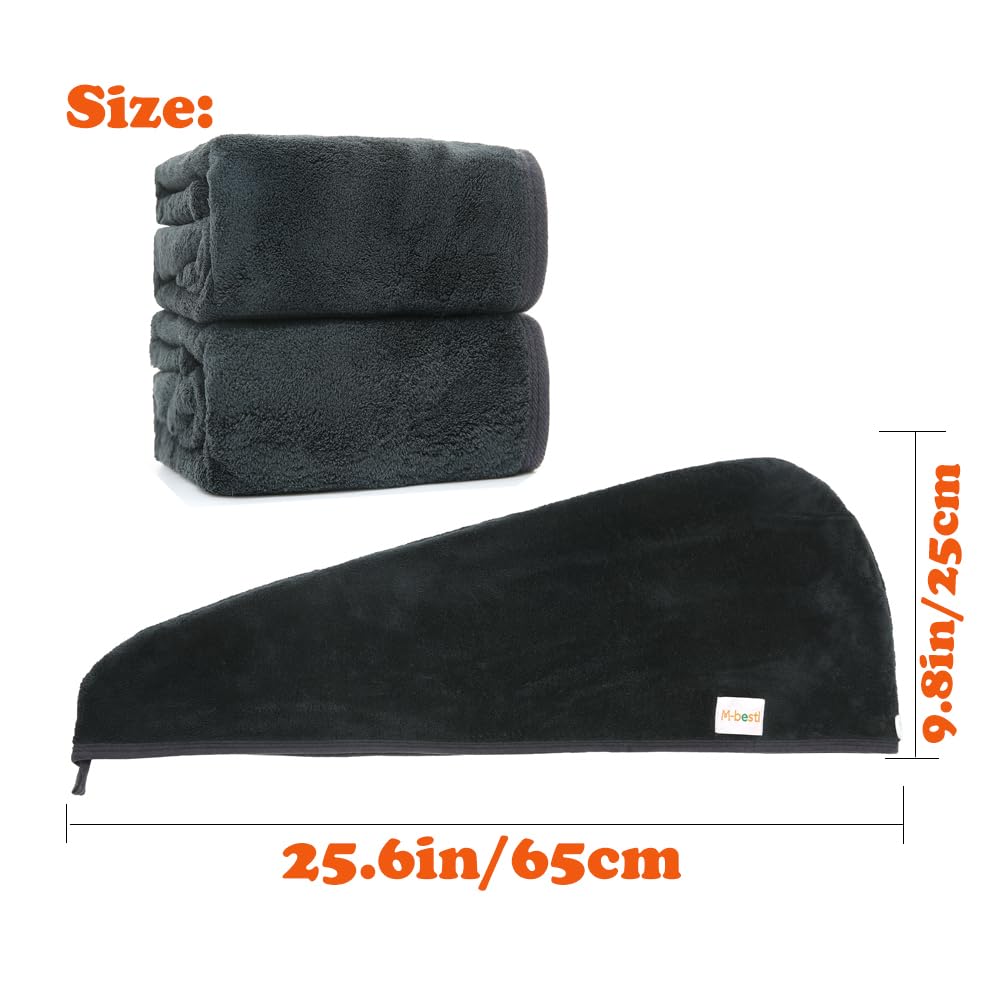 Toalla M-bestl de 200 g, tamaño 25x65 cm, ideal para cabellos grandes y cómodo.