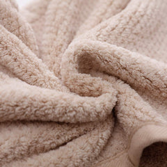 M-bestl turban towel with tie hoop helps keep hair away while makeup