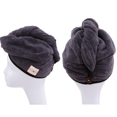 M-bestl turban with button keeps hair in place during routine