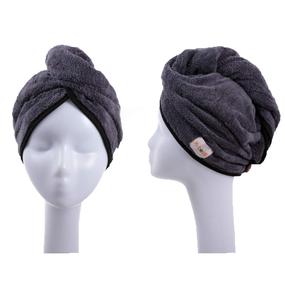 M-bestl turbante con botón diseño anti-frizz para un secado cómodo y rápido