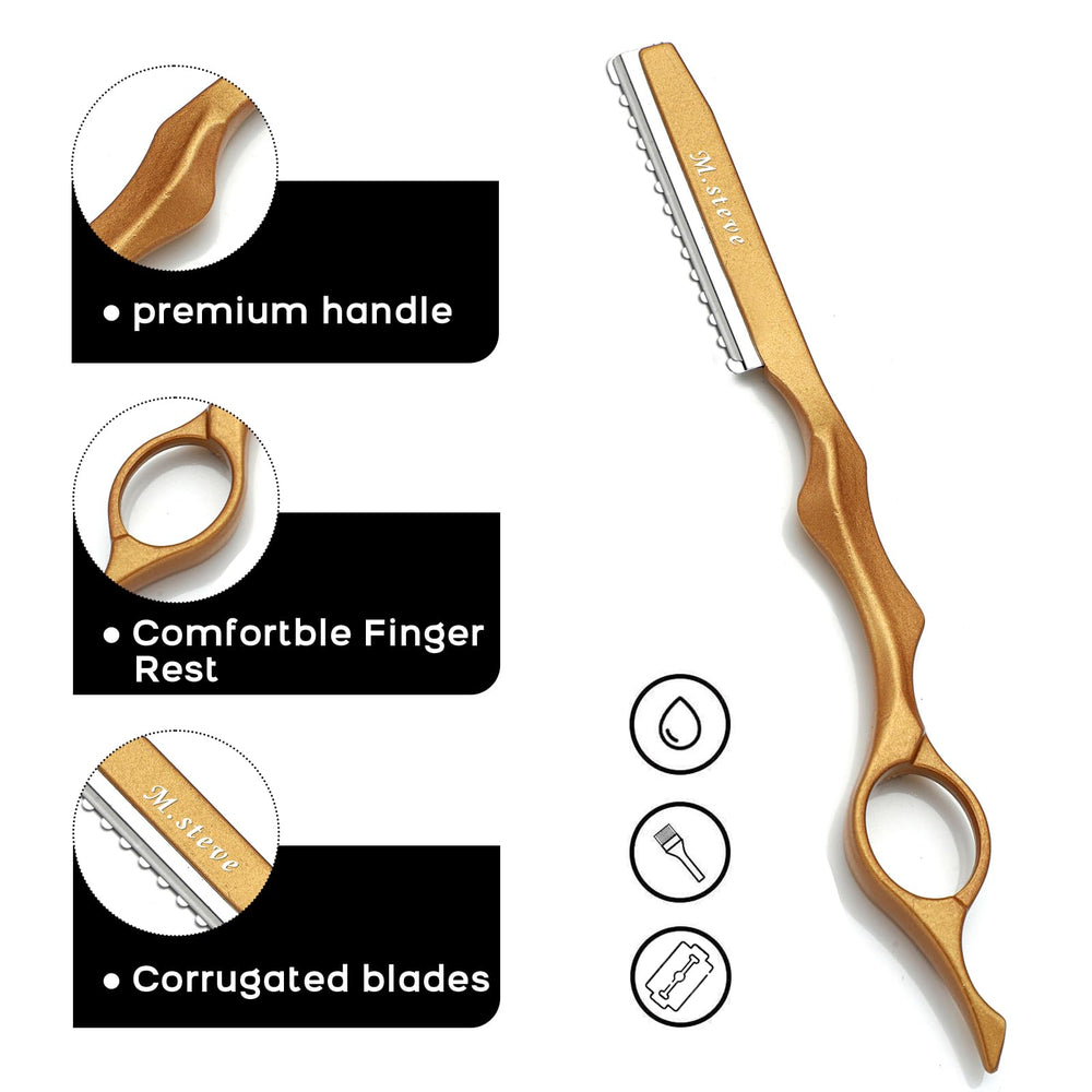 M.steve hair razor collection displaying 11-piece set for long-term use.