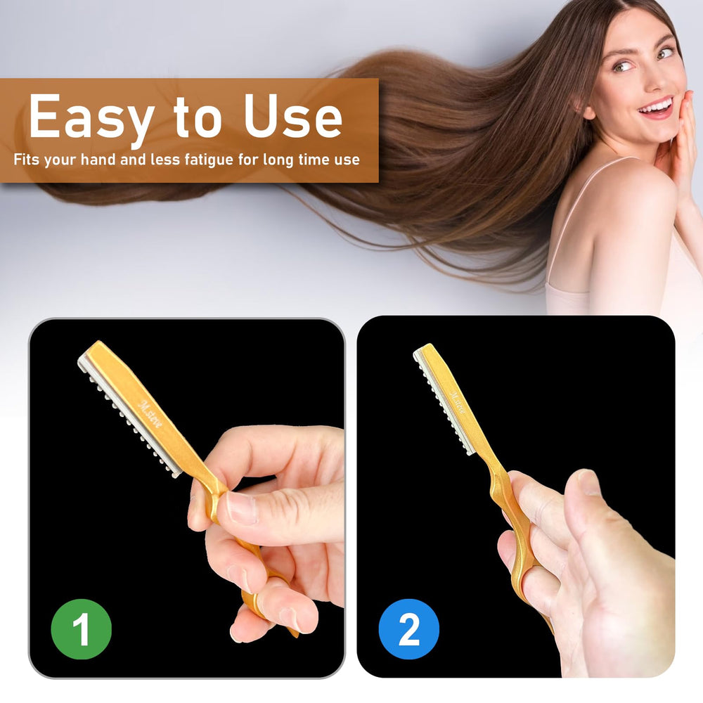 M.steve hair razor ergonomic-design image highlighting comfortable grip during extended sessions.